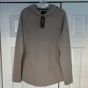 Swannies Men’s Golf Tan Textured Hoodie. L NWT